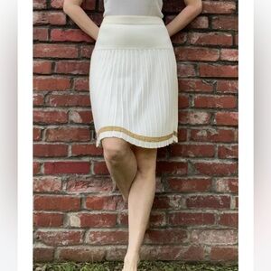 Vintage Knit Pleated Tennis Skirt